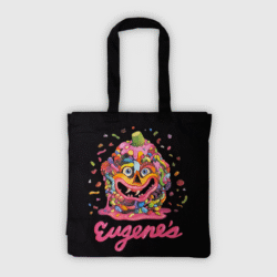 candy monster tote bag
